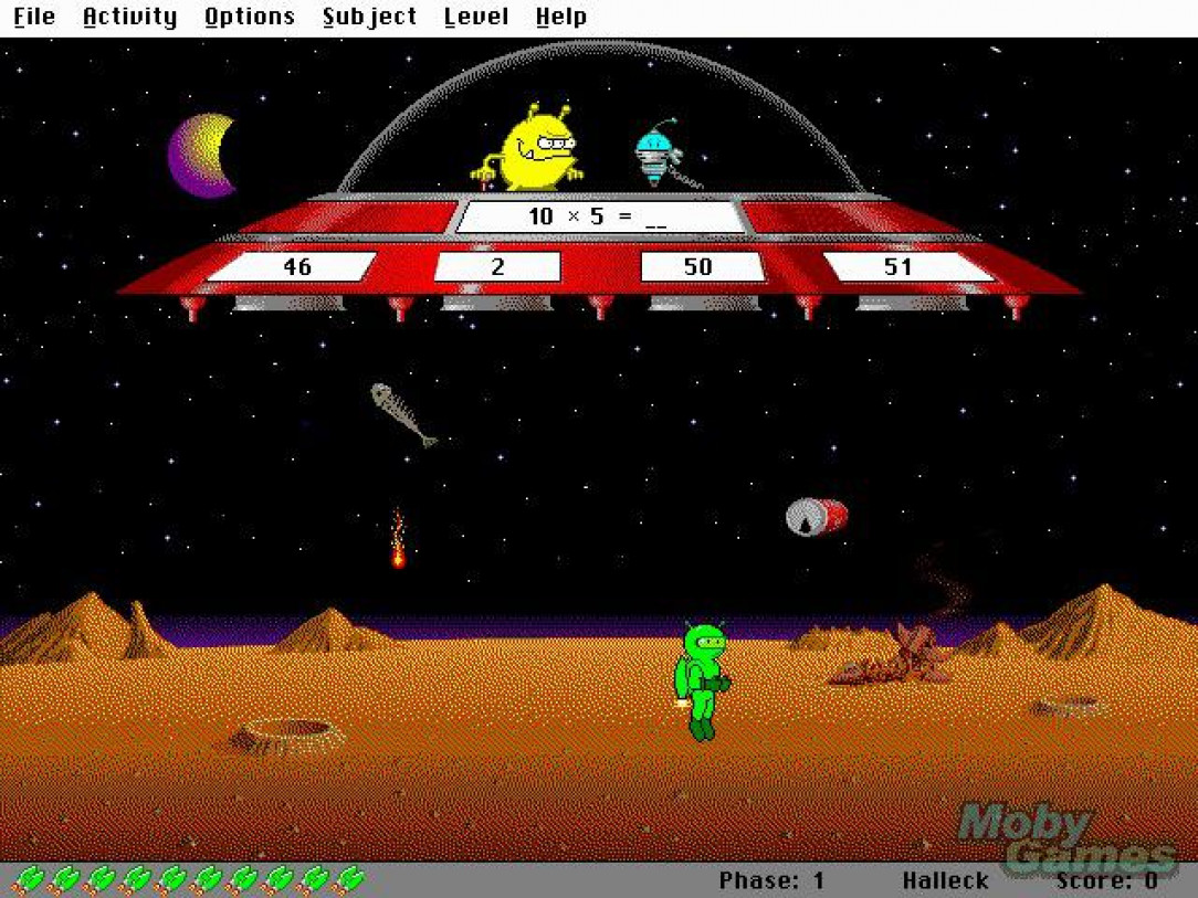 Math Blaster - First video game many played