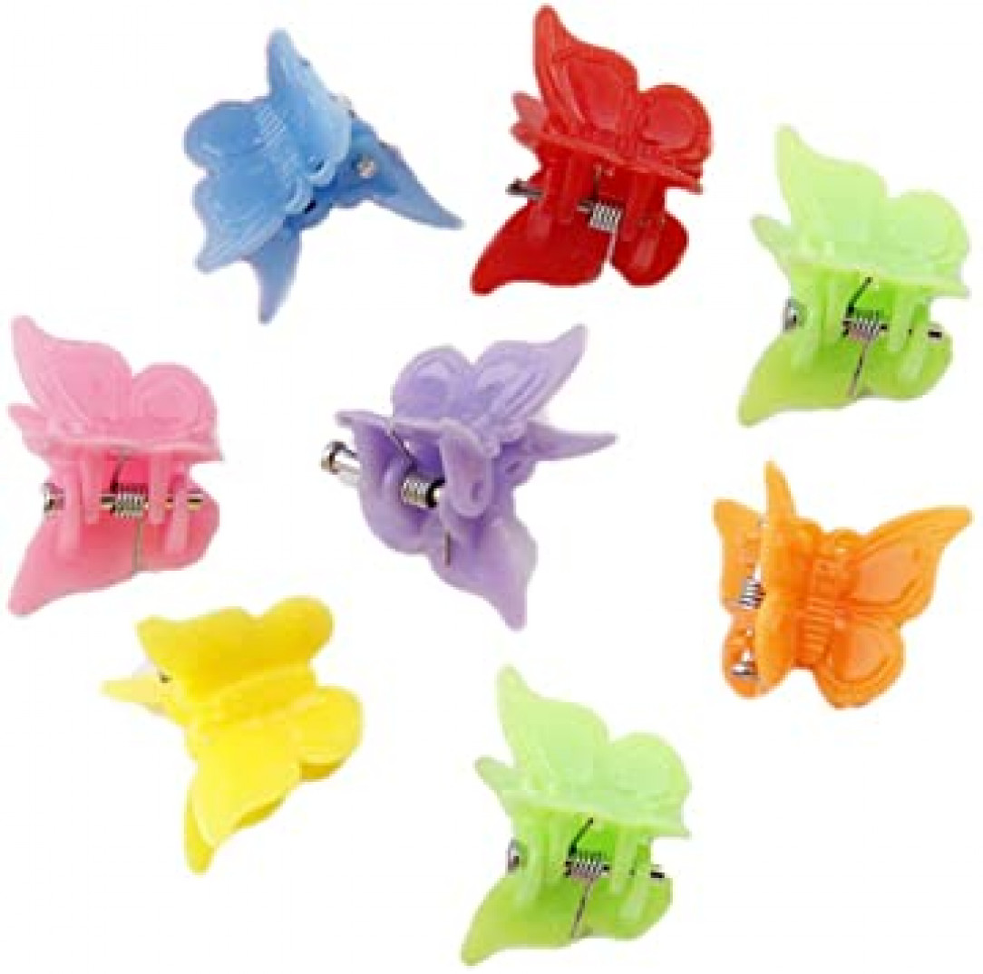 These tiny butterfly hair clips that could only hold a little strand of hair