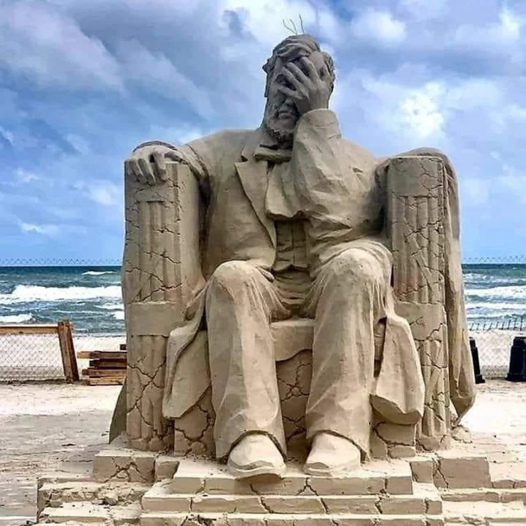 The winning sand sculpture of 2019’s Texas Sand Sculpture Festival