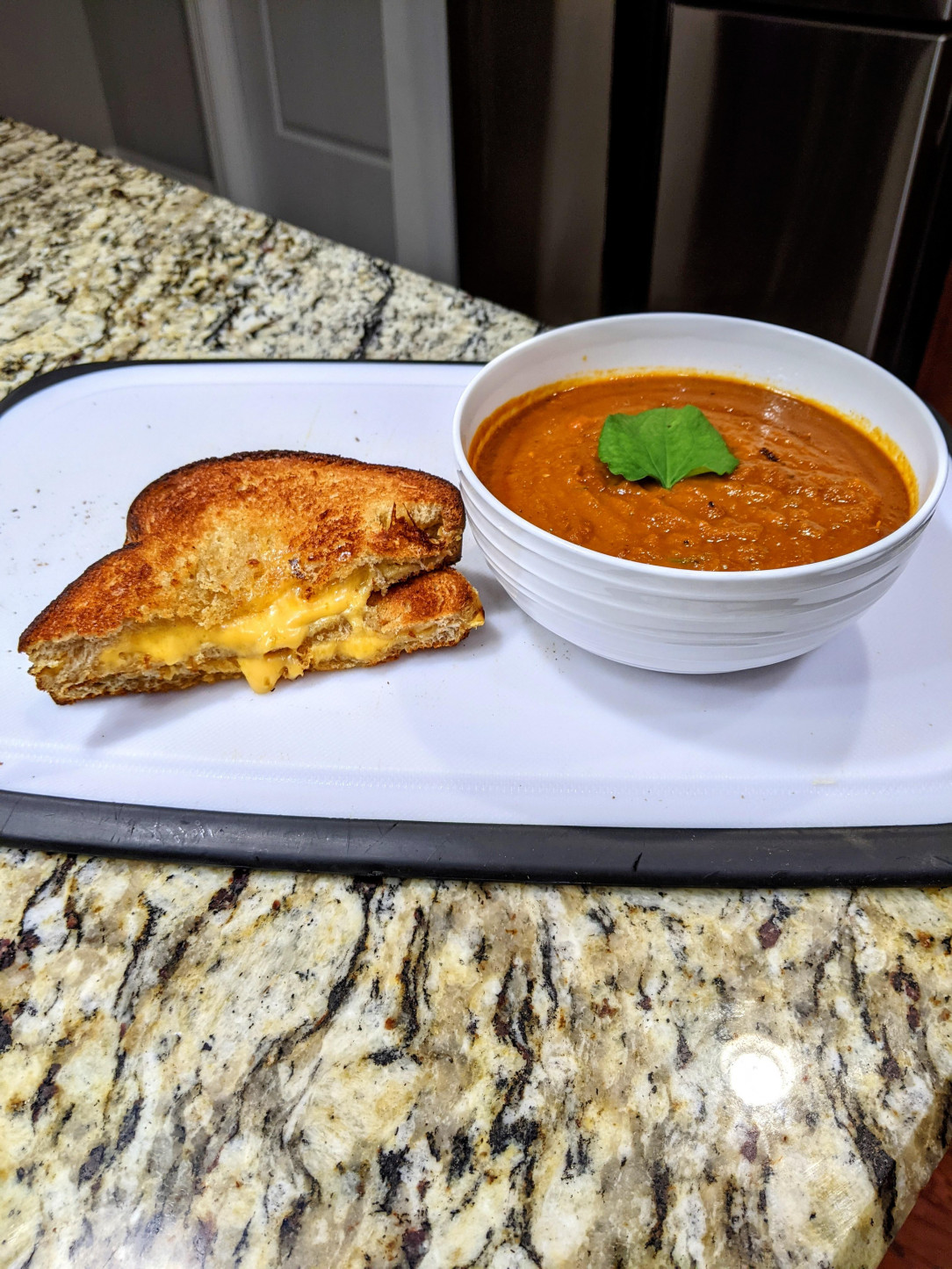 classic grilled cheese w/ roasted tomato soup