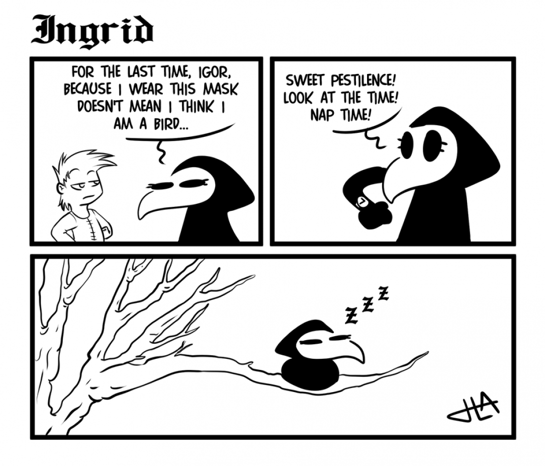 Ingrid the Plague Doctor: Misunderstanding (comic by Harry Amorós)