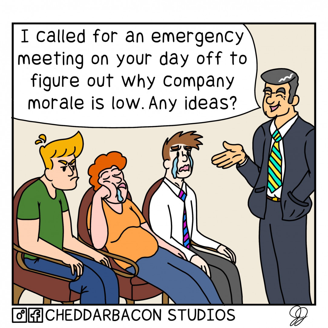 WhY iS cOmPaNy MoRaLe So LoW?!