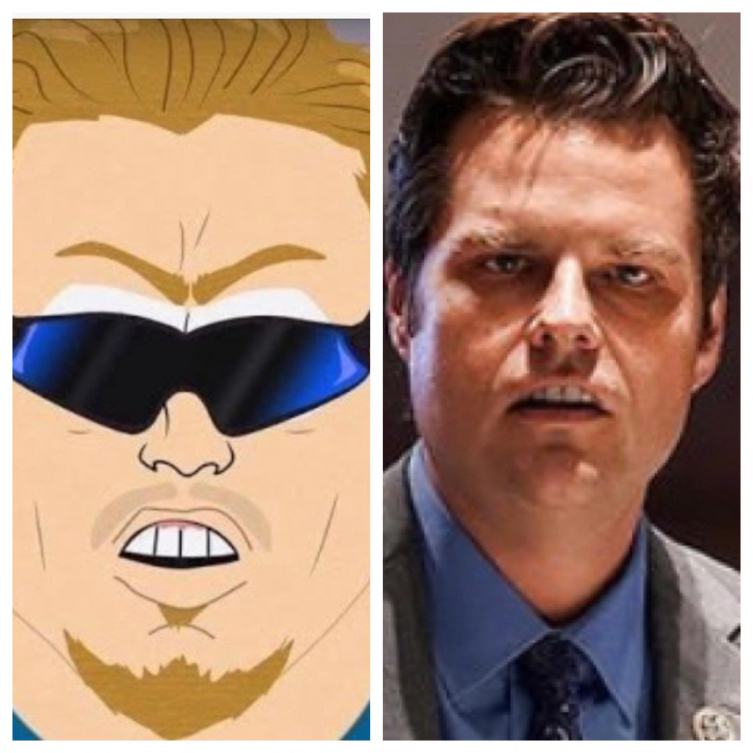 Congressmen Matt Gaetz Over here looking like PC Principal