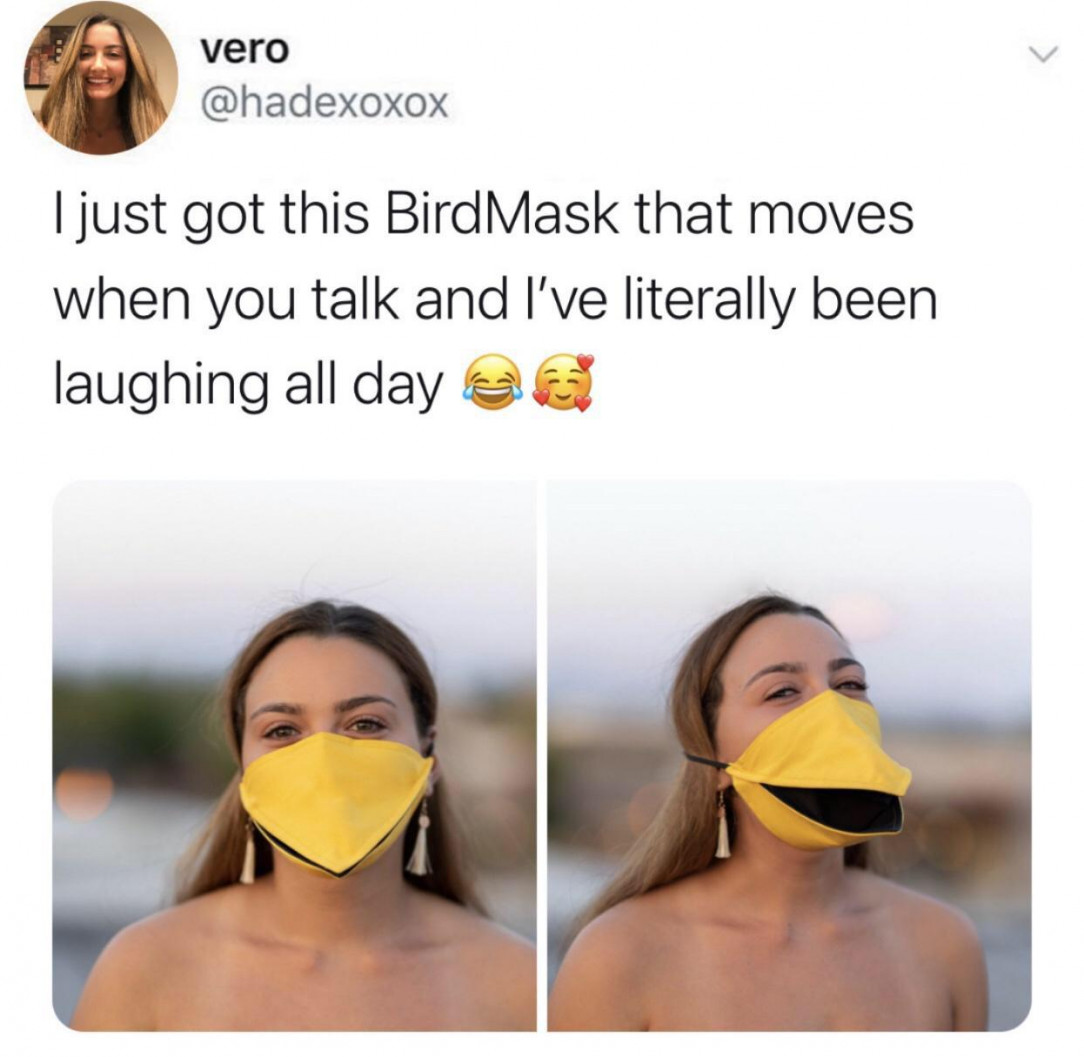 Breathable bird mask