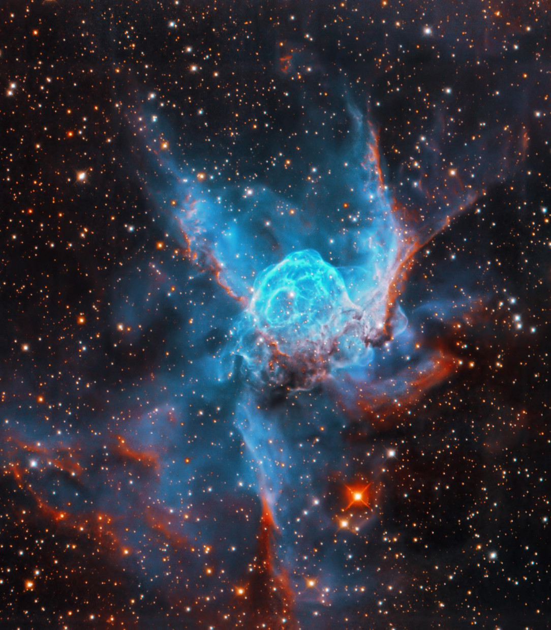 Thor&#039;s Helmet Nebula shot for 29hrs under dark skies