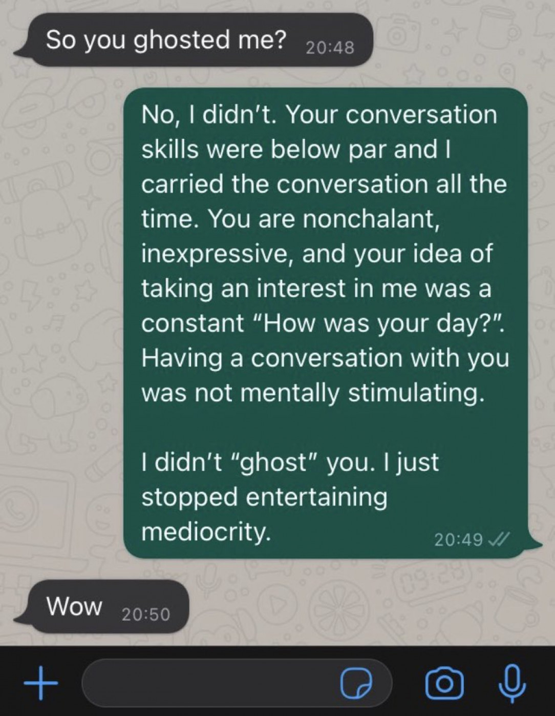 It&#039;s not always &#039;ghosting&#039;