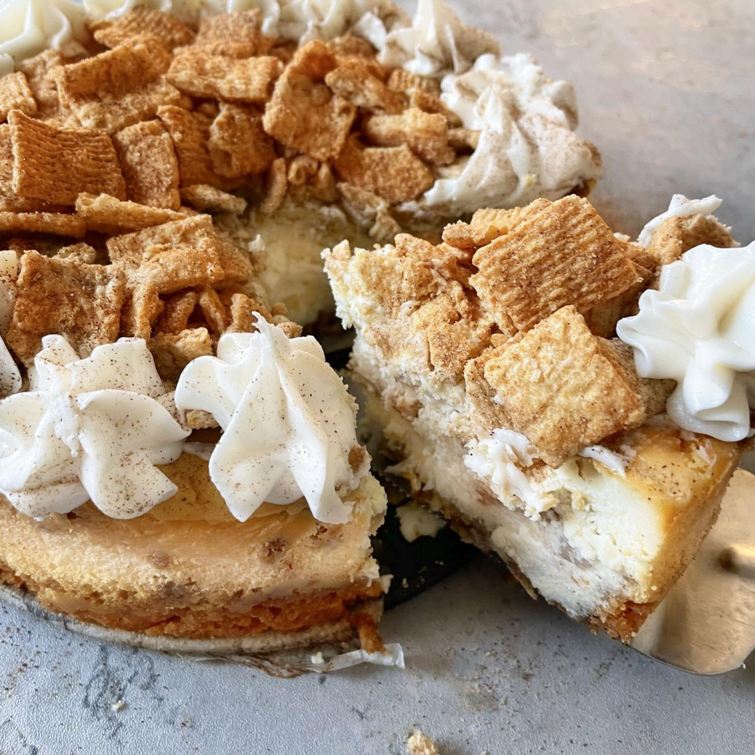 Cinnamon Toast Crunch cheesecake