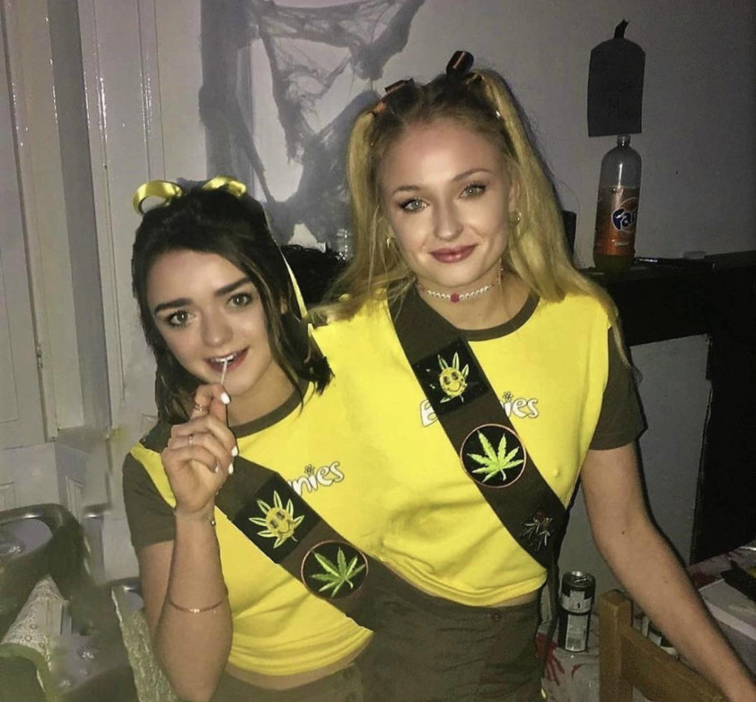 Would you rather be Sophie attached to Maisie all night, or Maisie attached to Sophia all night? Halloween parties are wild!