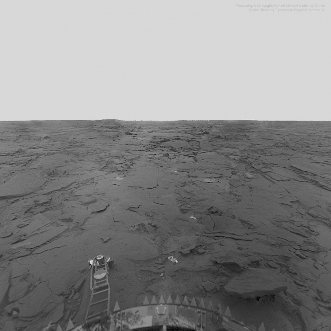 The surface of Venus from Venera 14 of the USSR