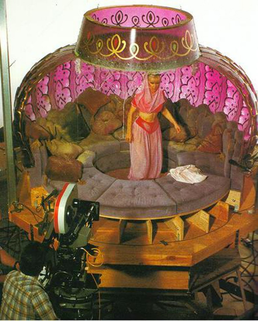 Barbara Eden Filming On the &quot;I Dream of Jeannie&quot; Bottle Set, 1960s