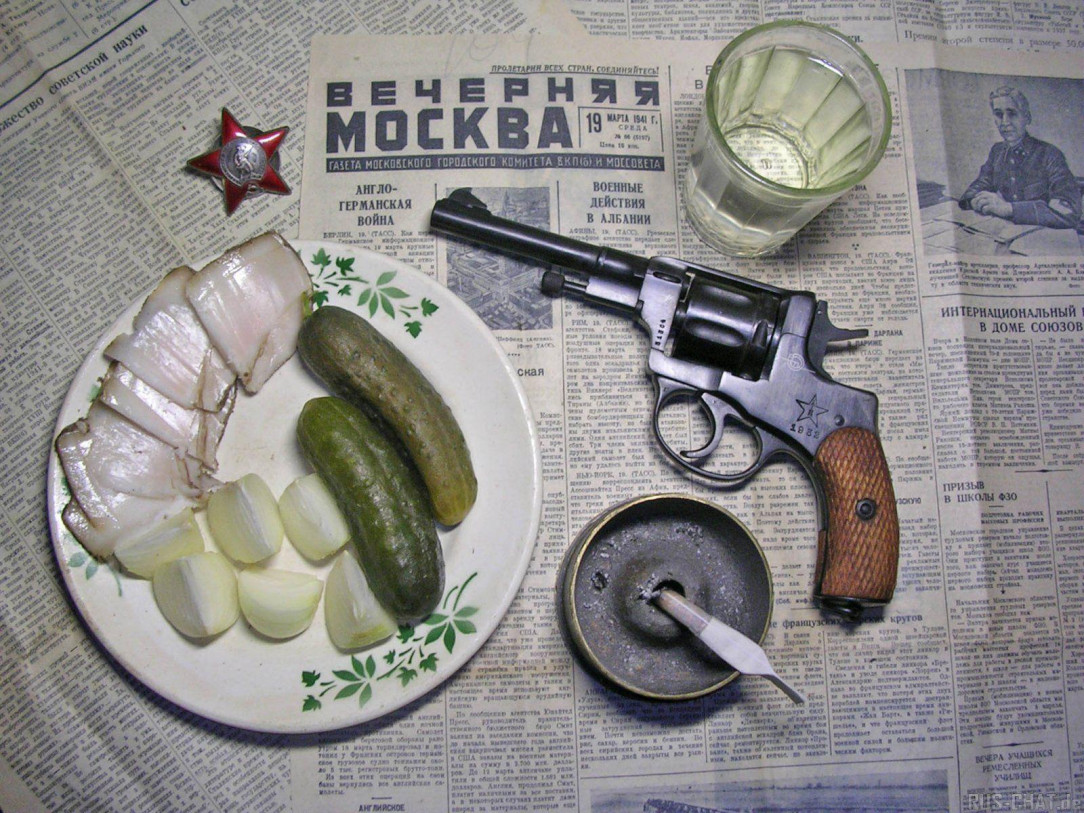 Russian&#039;s complete plate