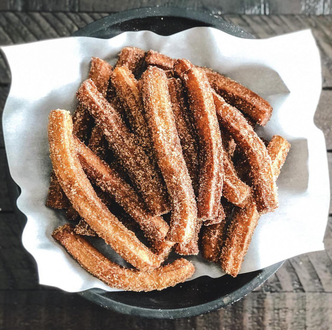My wife might be the witch from Hansel and Gretel. Homemade churros