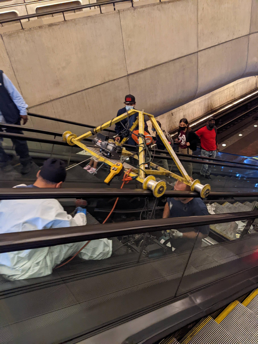 Saw this escalator hoist and immediately thought of this sub