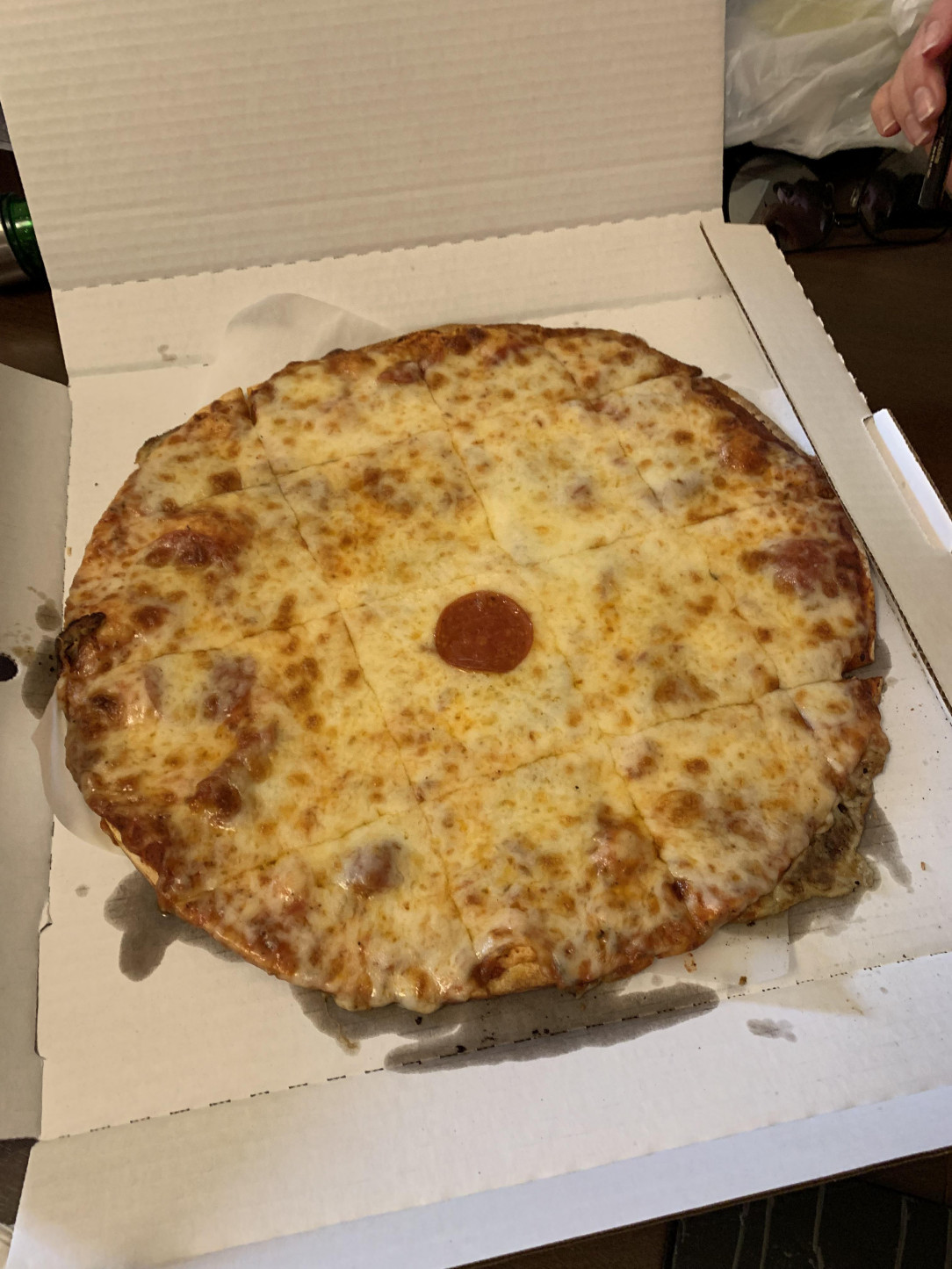 Ordered a pepperoni pizza