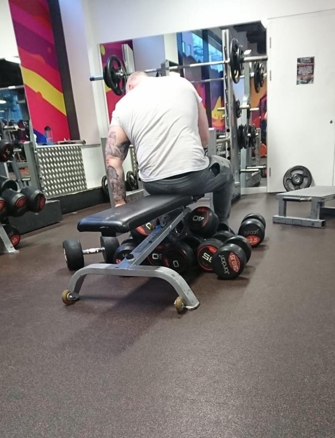 This Guy Hoarding These Weights