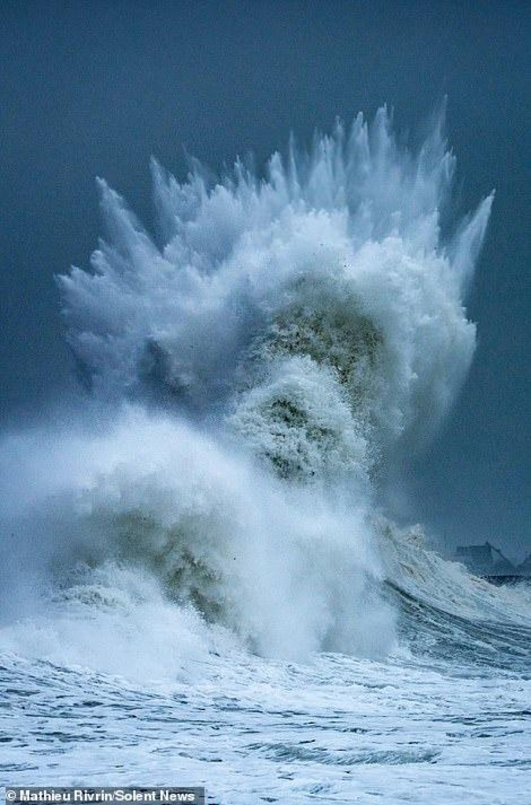 Poseidon wave captured off the coast of France