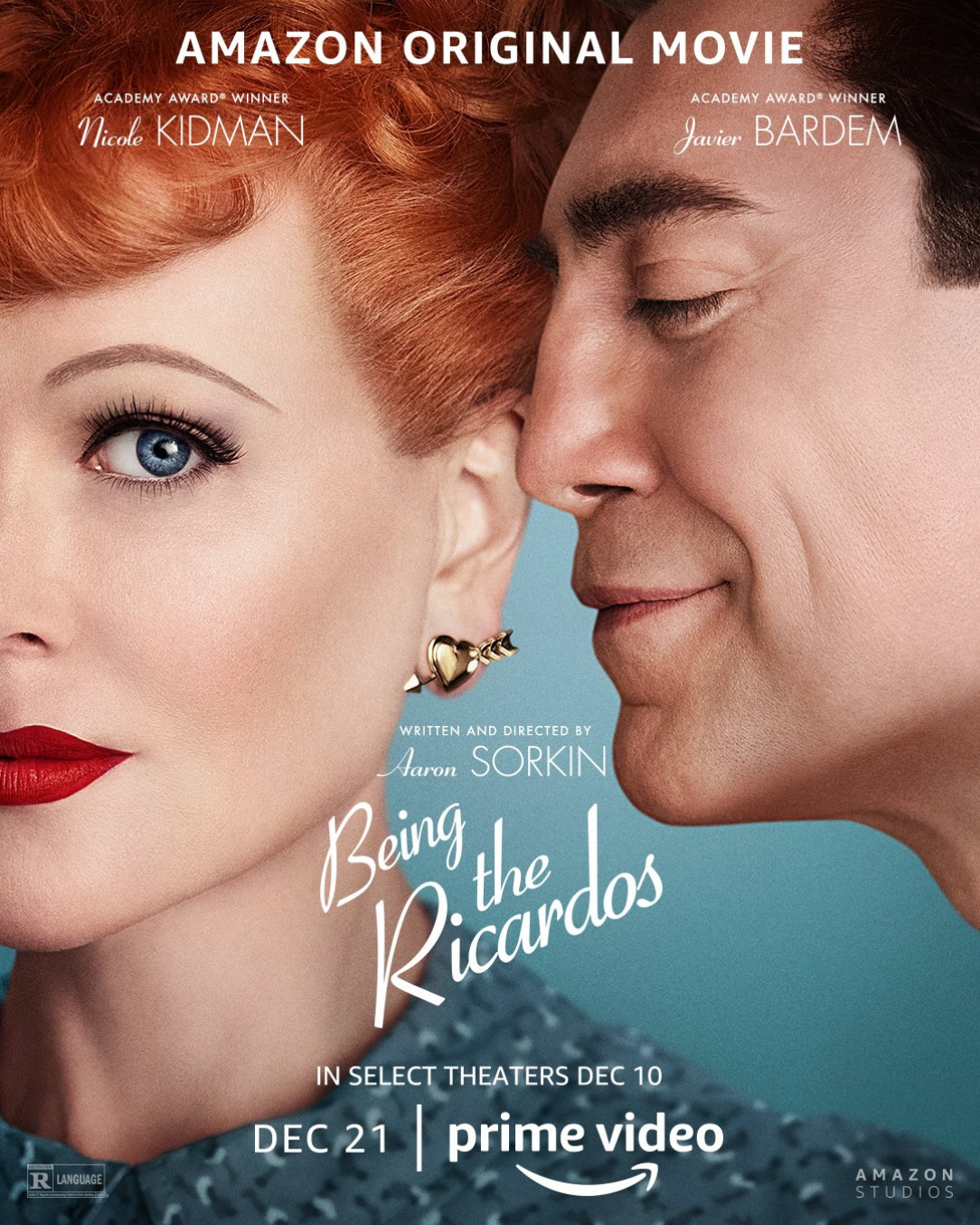 Official Poster for &#039;Being the Ricardos&#039;, Starring Nicole Kidman &amp;amp; Javier Bardem