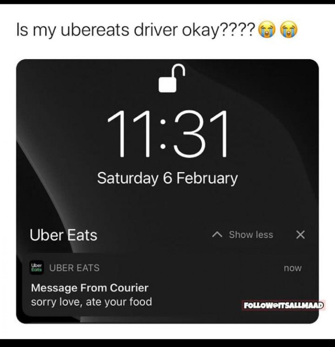 Uber eats 😑