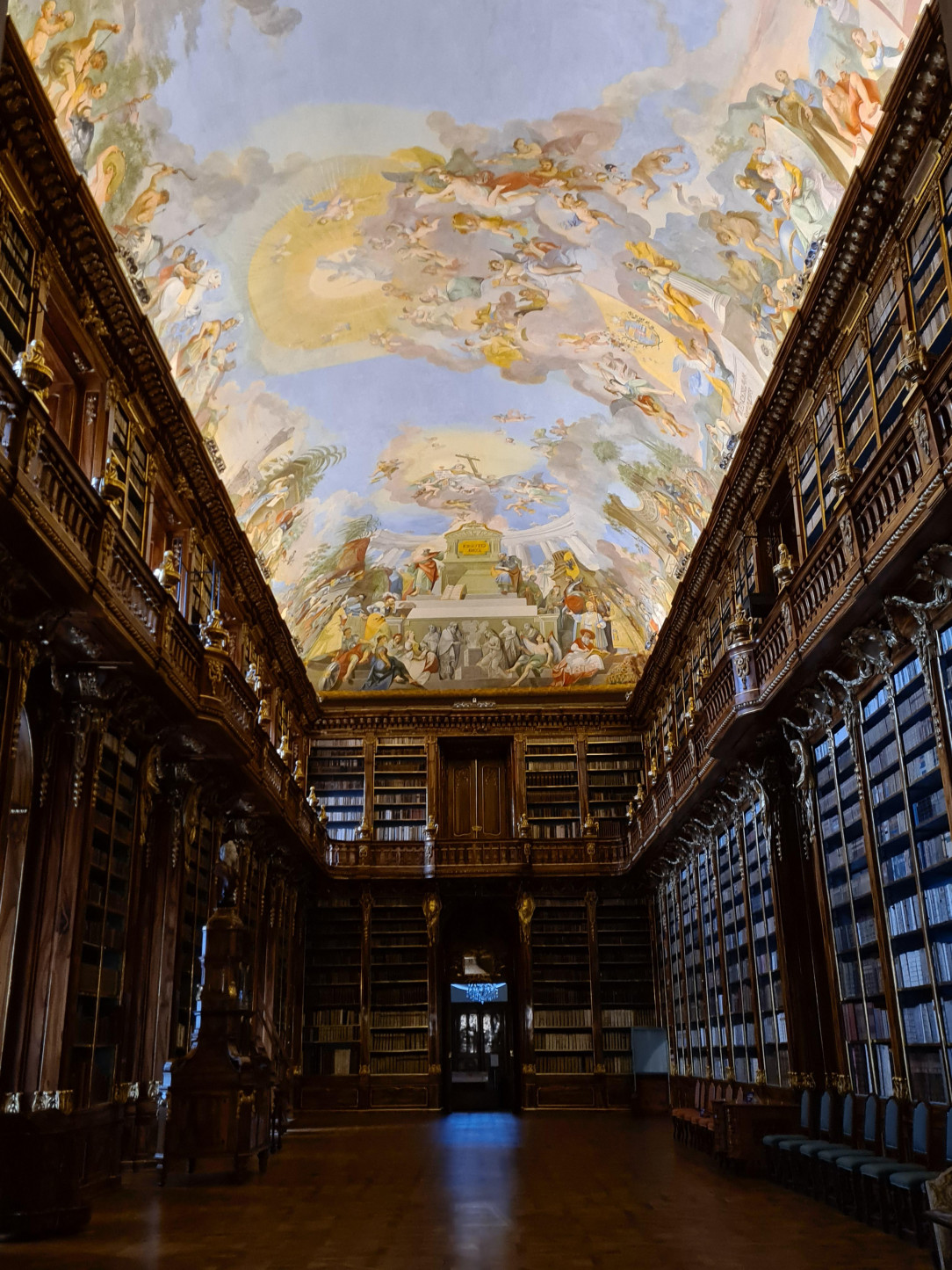 The ceiling of Strahov Monastery&#039;s Library in Prague, Czech Republic