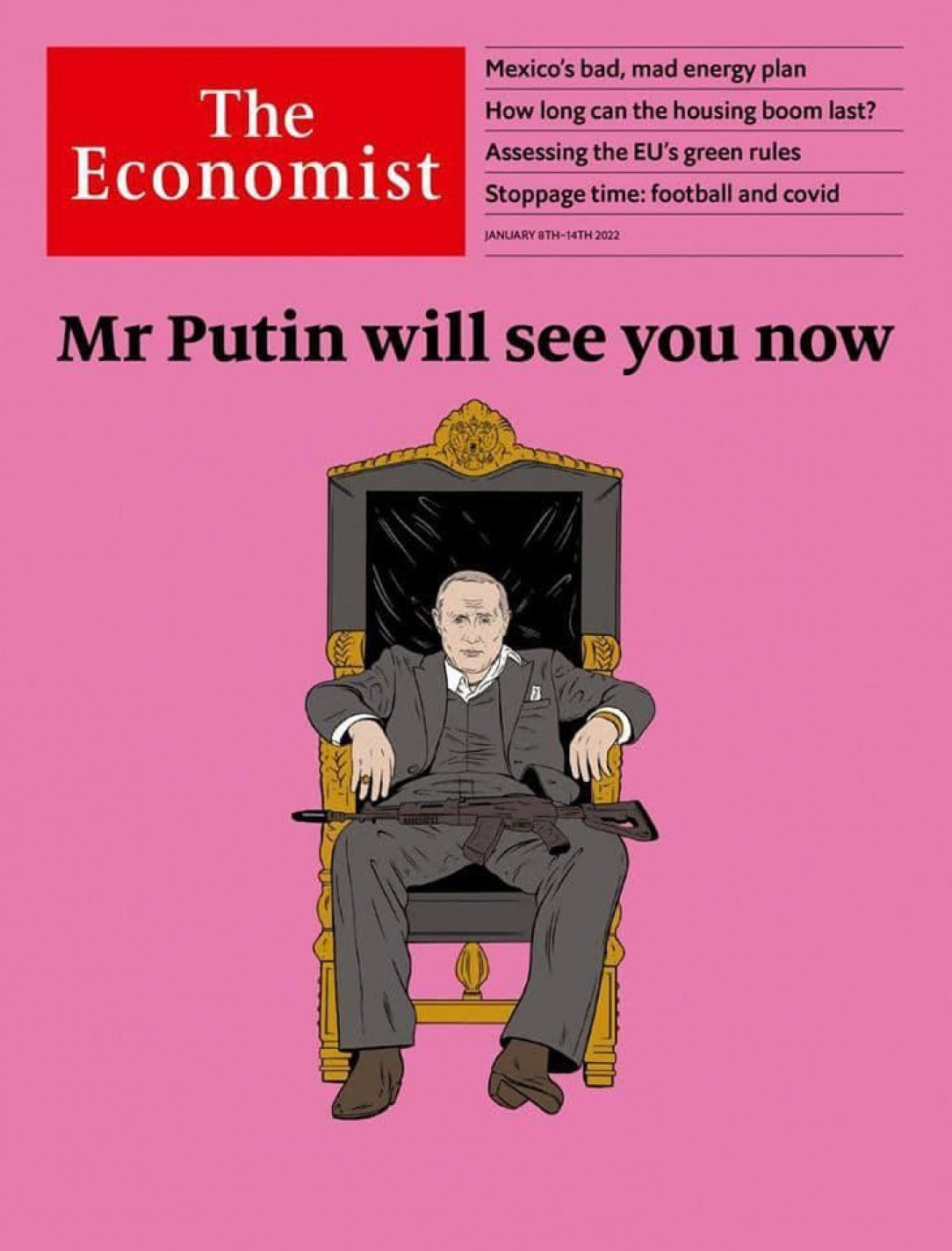 Putin As Tony Montana On The Economist Cover