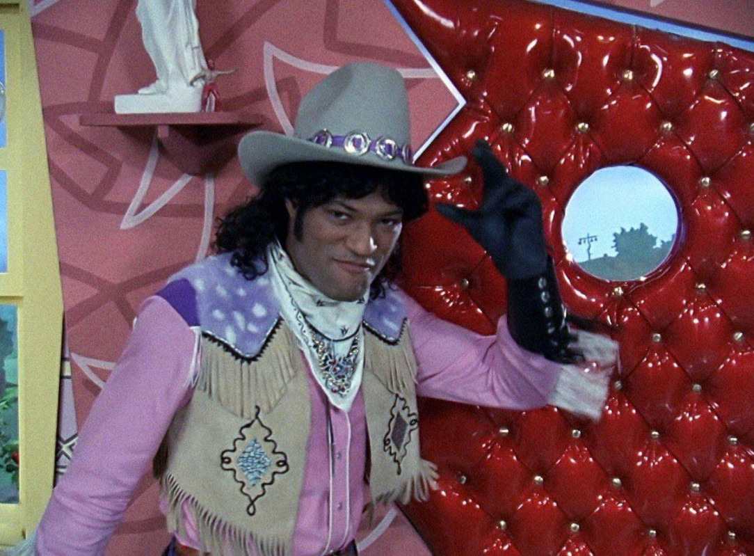 Before he was Morpheus, he was Cowboy Curtis on Pee-Wee’s Playhouse. 1986