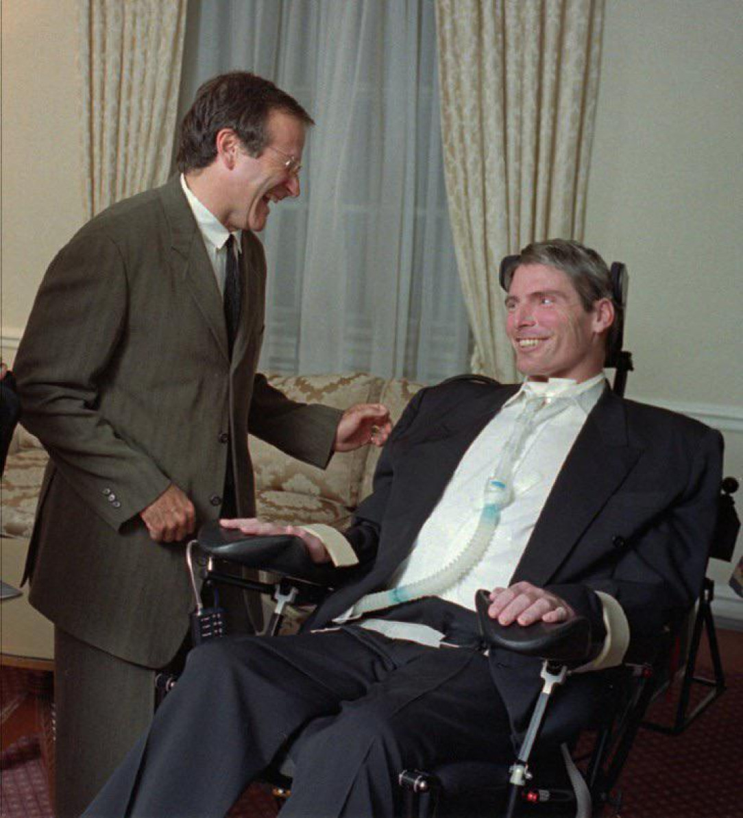 Robin Williams and Christopher Reeve, 1995