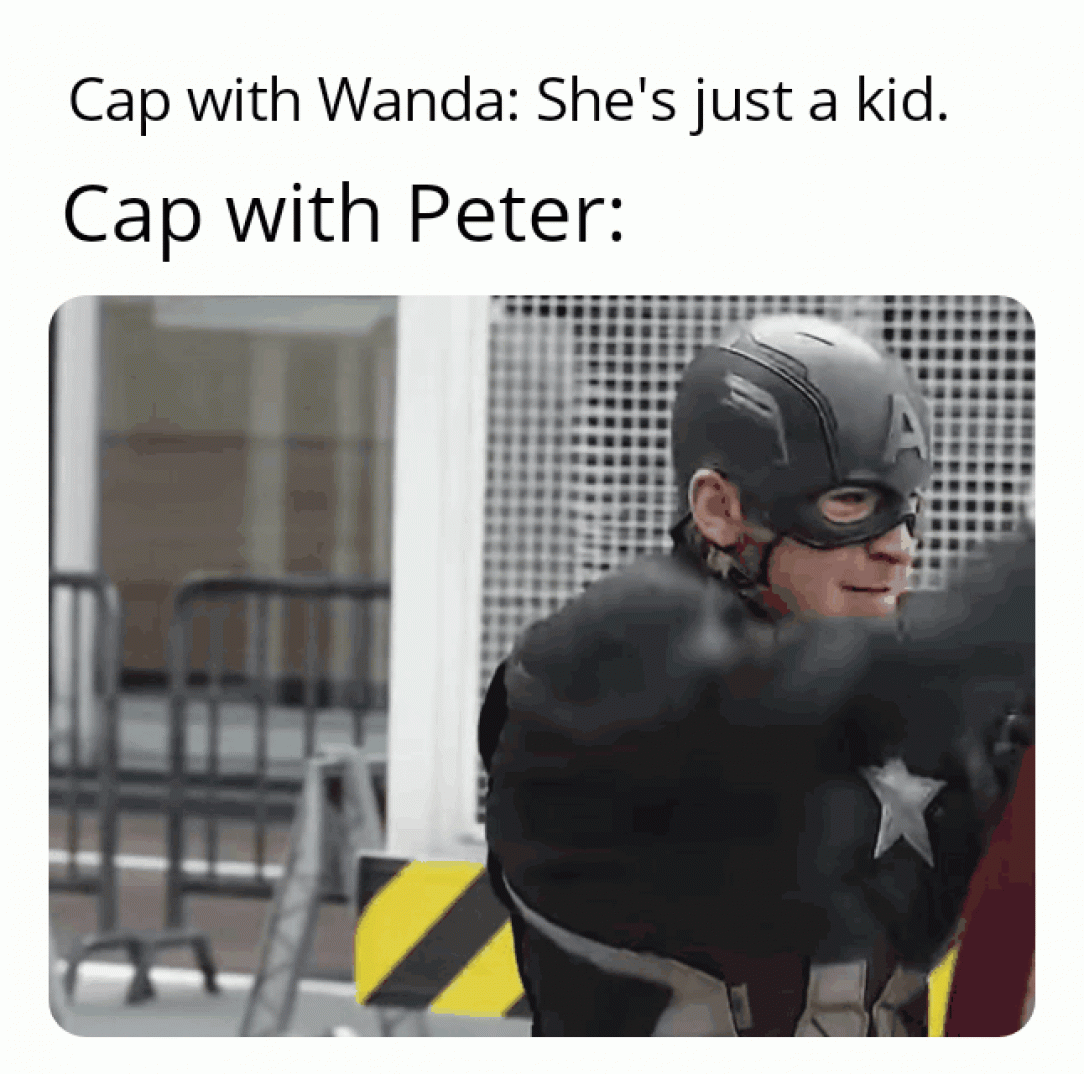 To be fair, Peter has a mask