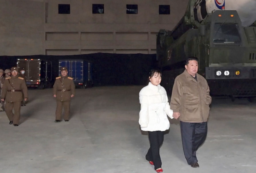 North Korean Dictator Kim Jong-Un revealed his daughter yesterday during an intercontinental ballistic missile test