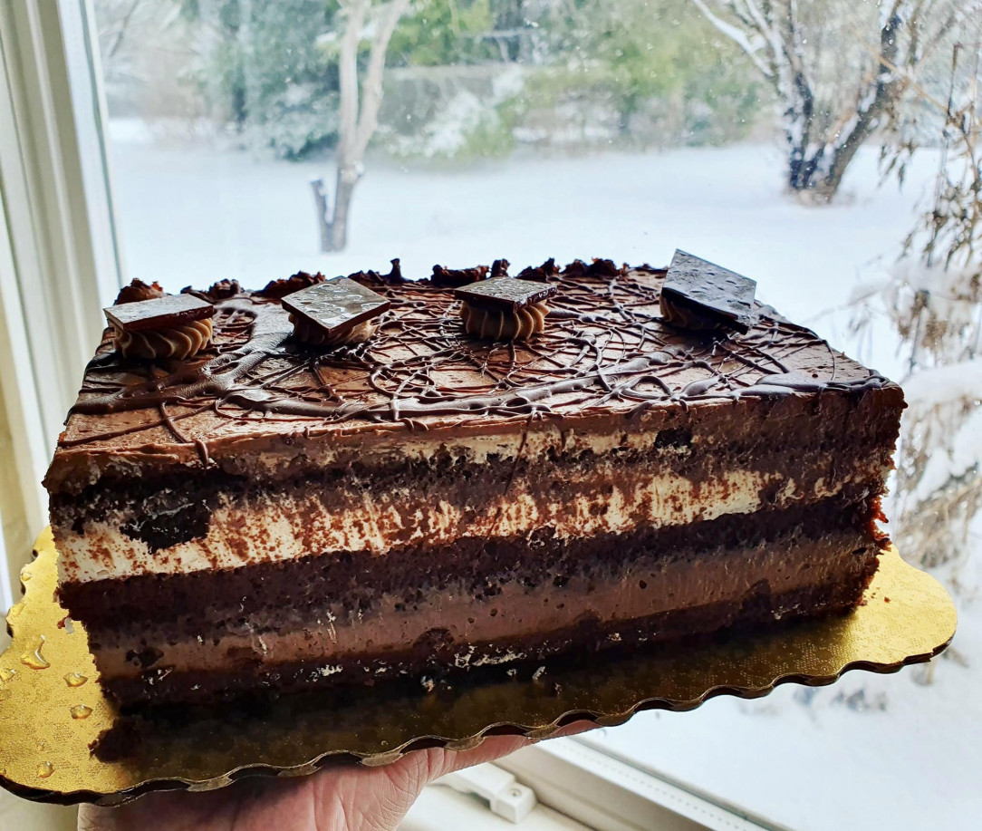 Chocolate Ice Cream Sandwich Cake