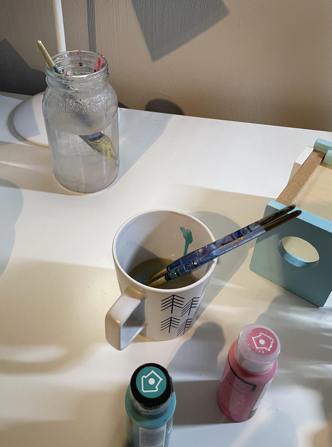 Don’t drink coffee while you are painting