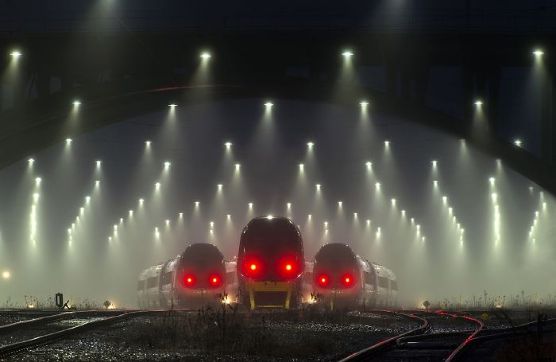 Train depot in Amsterdam
