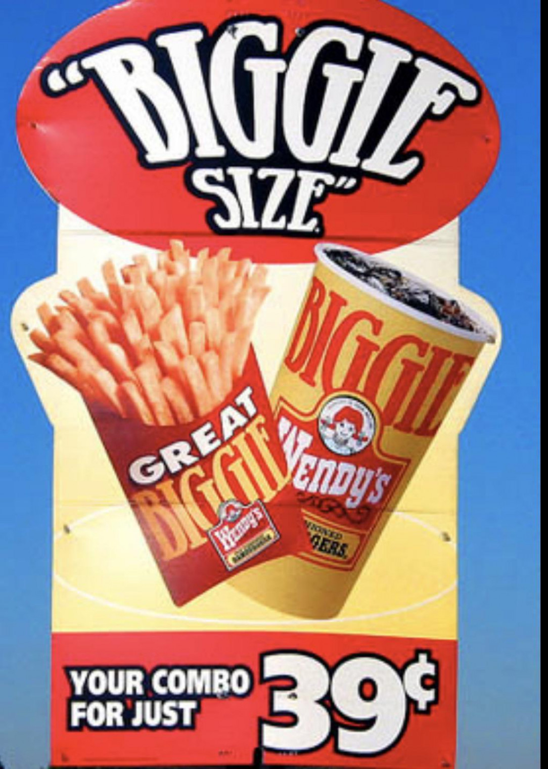 Remember when you could Biggie Size your combo for just 39 cents? !