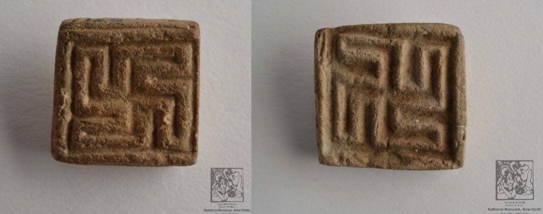 Swastika symbol from harrapan civilization. This is from 2500 years before the birth of Jesus