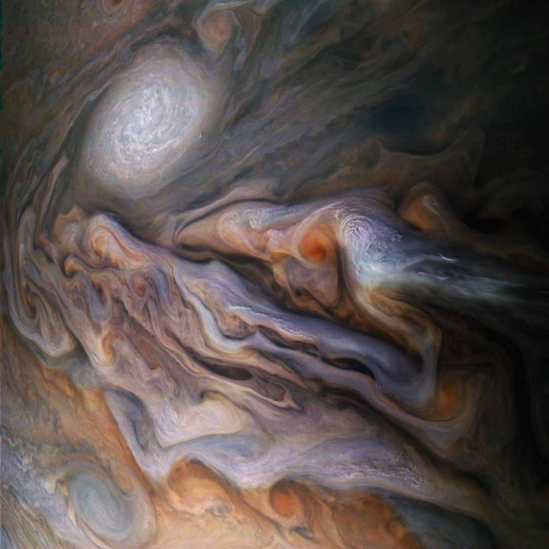 Jupiter&#039;s Magnificent Swirling Clouds