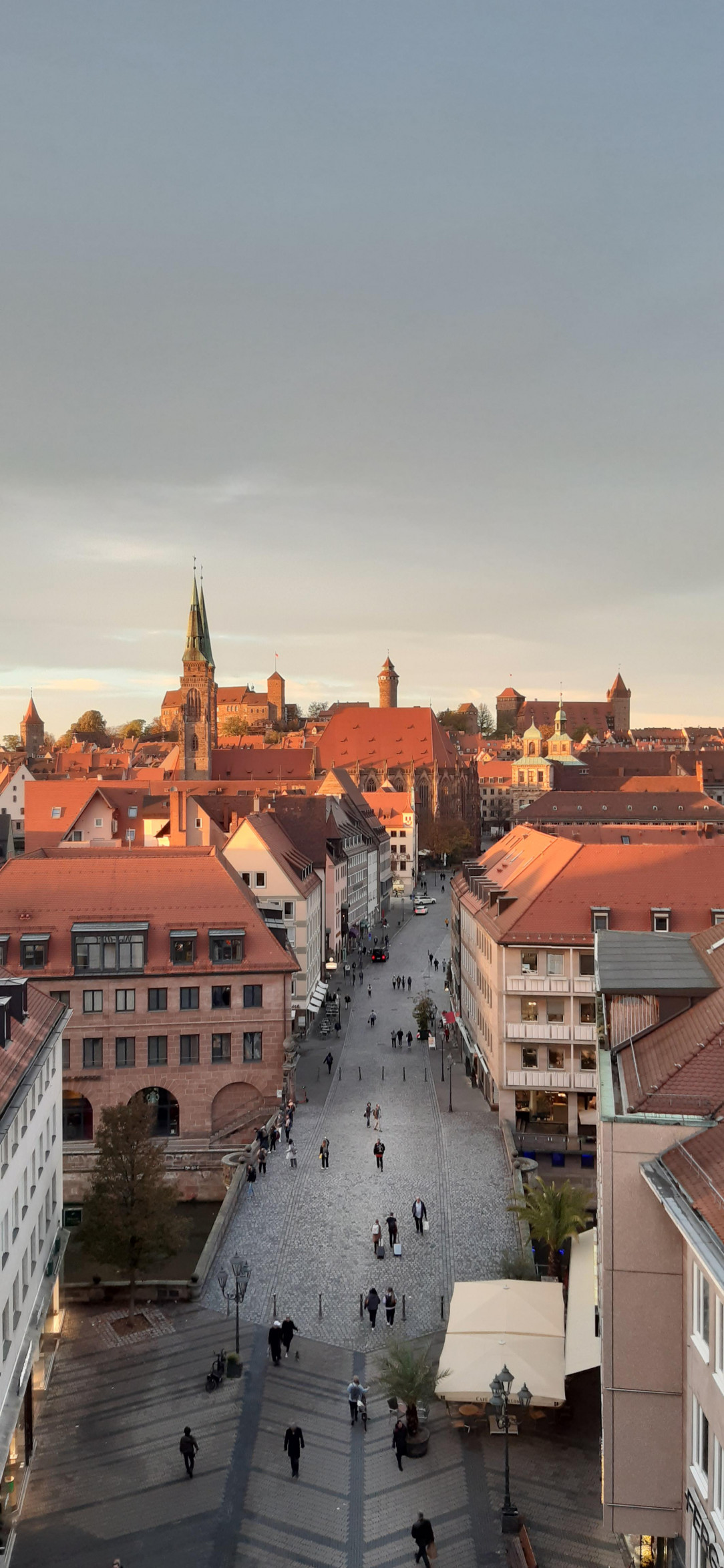 Nürnberg old city roofs yesterday