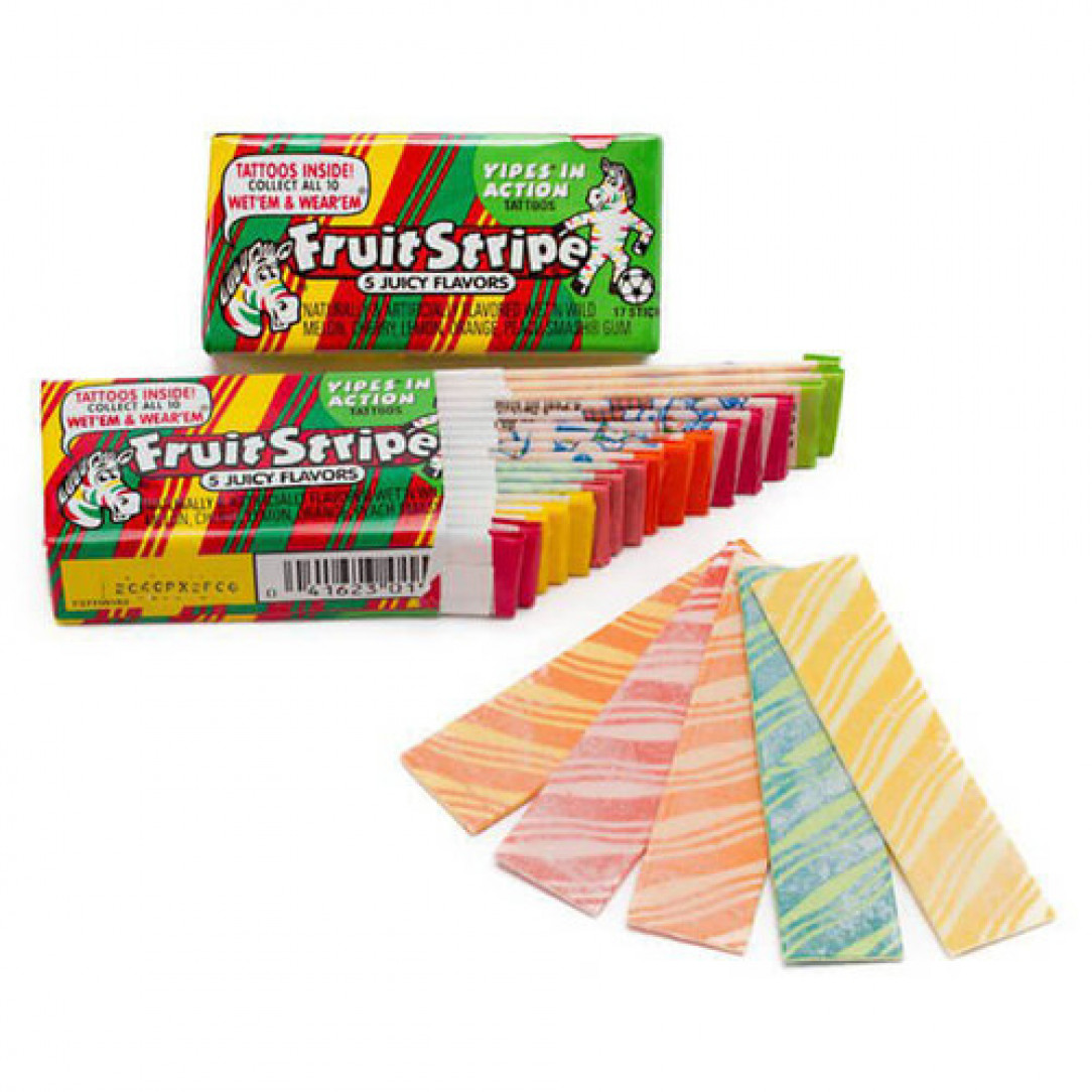 Fruit Stripe Gum. I posted Big Red Gum