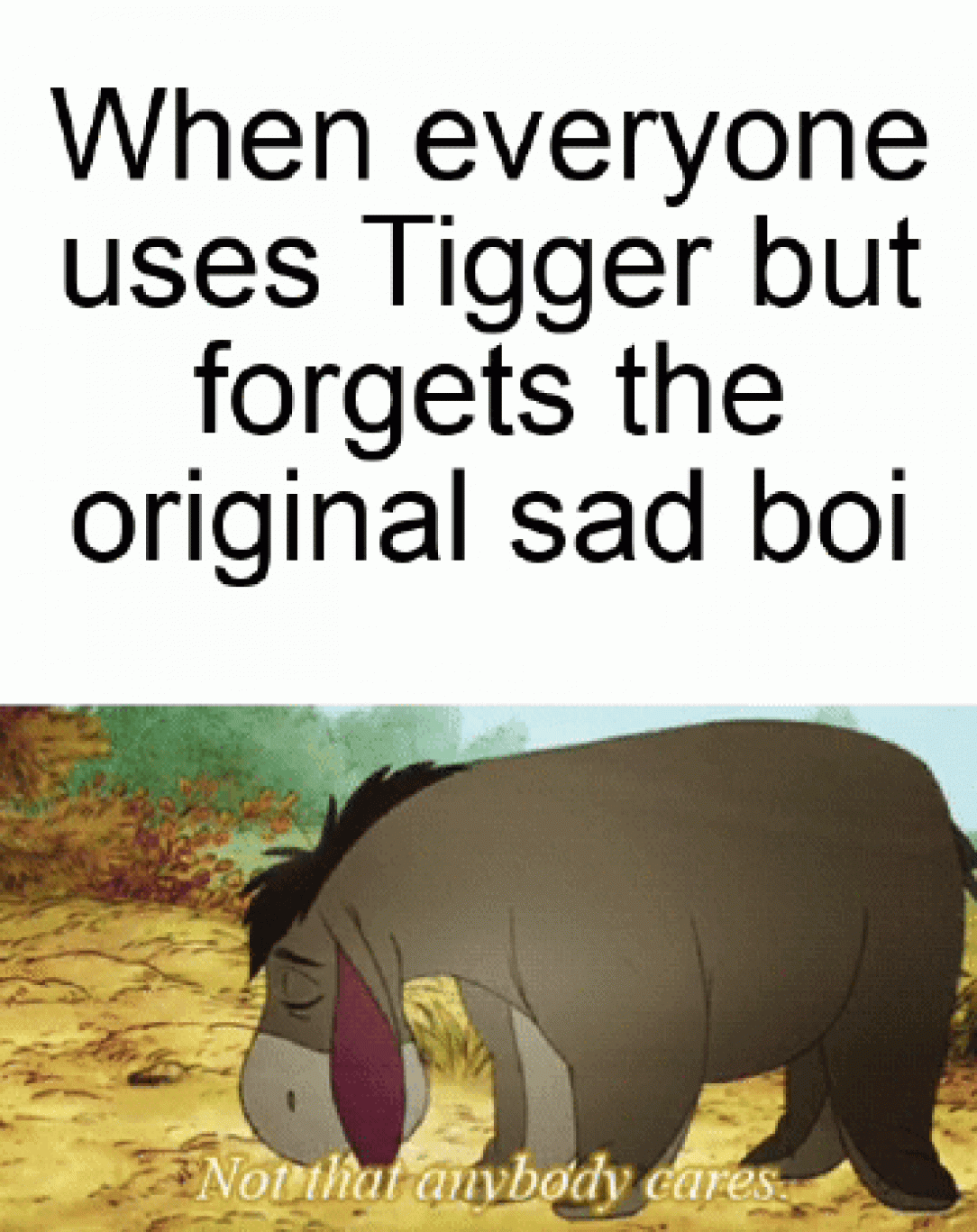 Poor sad boi