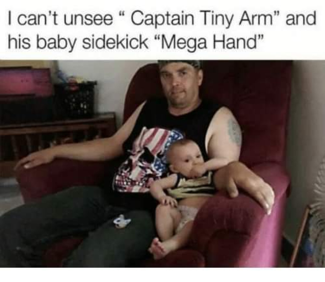 captain tiny hand: + 10 power -10 speed