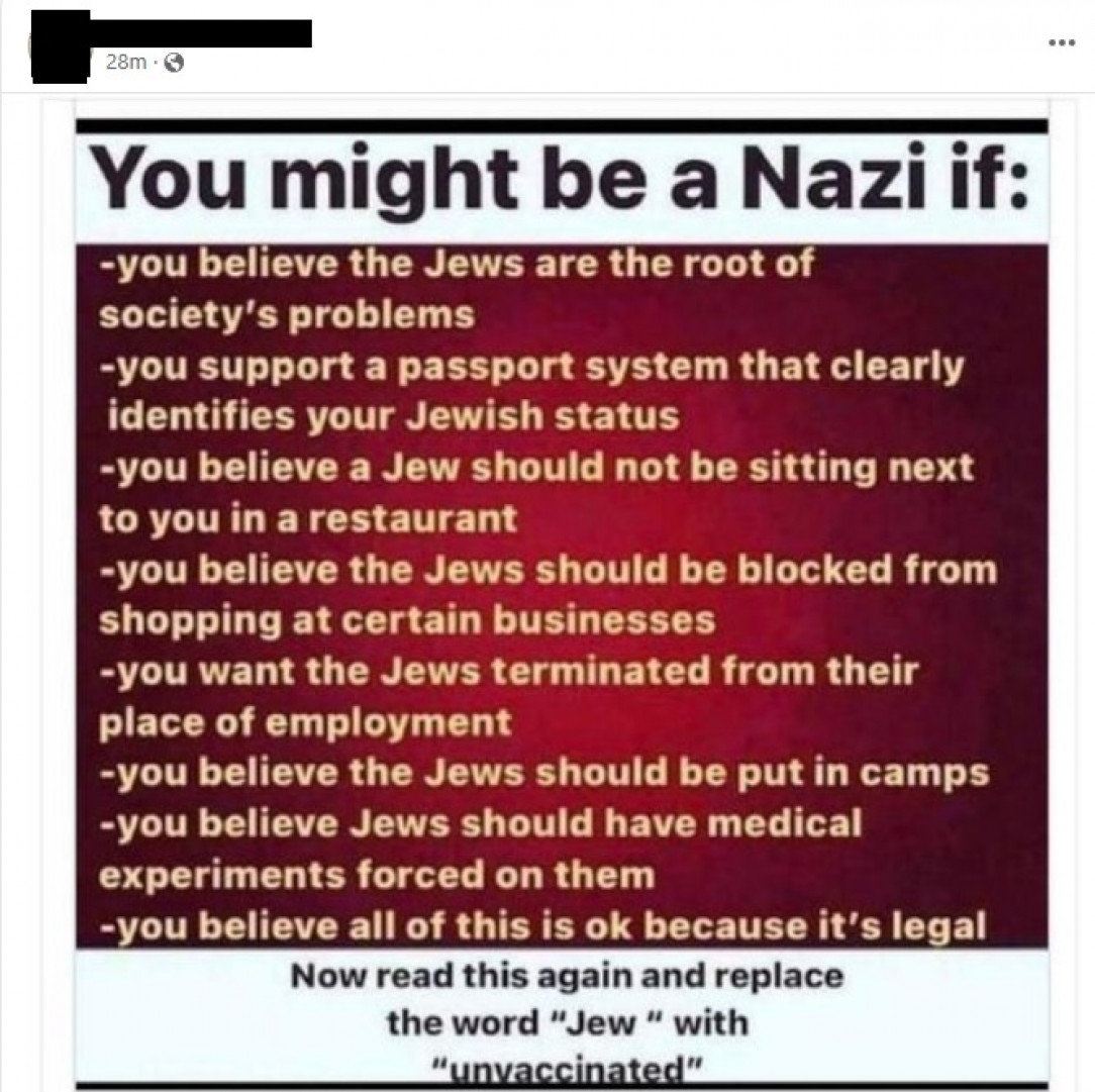 The guy who posted this is part Jewish