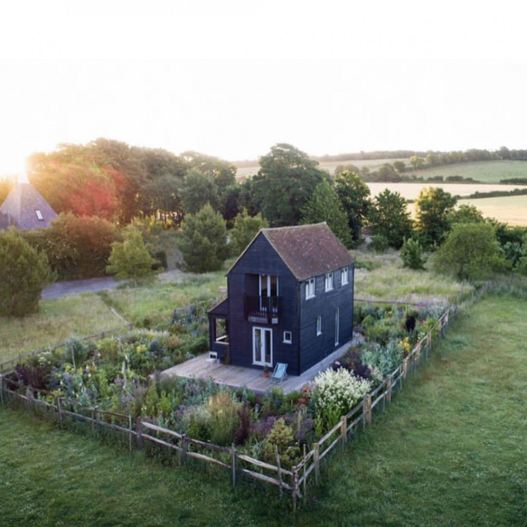 Tiny home and garden in the English countryside