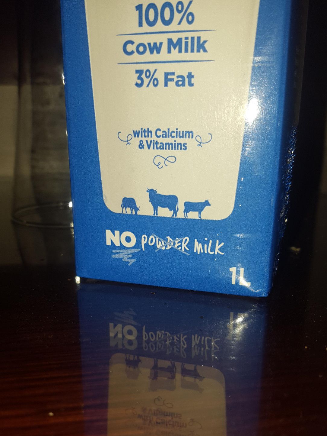 This bottle of milk saying &quot;No Milk&quot;