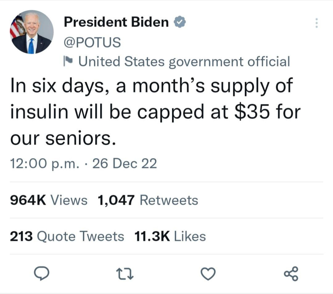 $35 Insulin for seniors