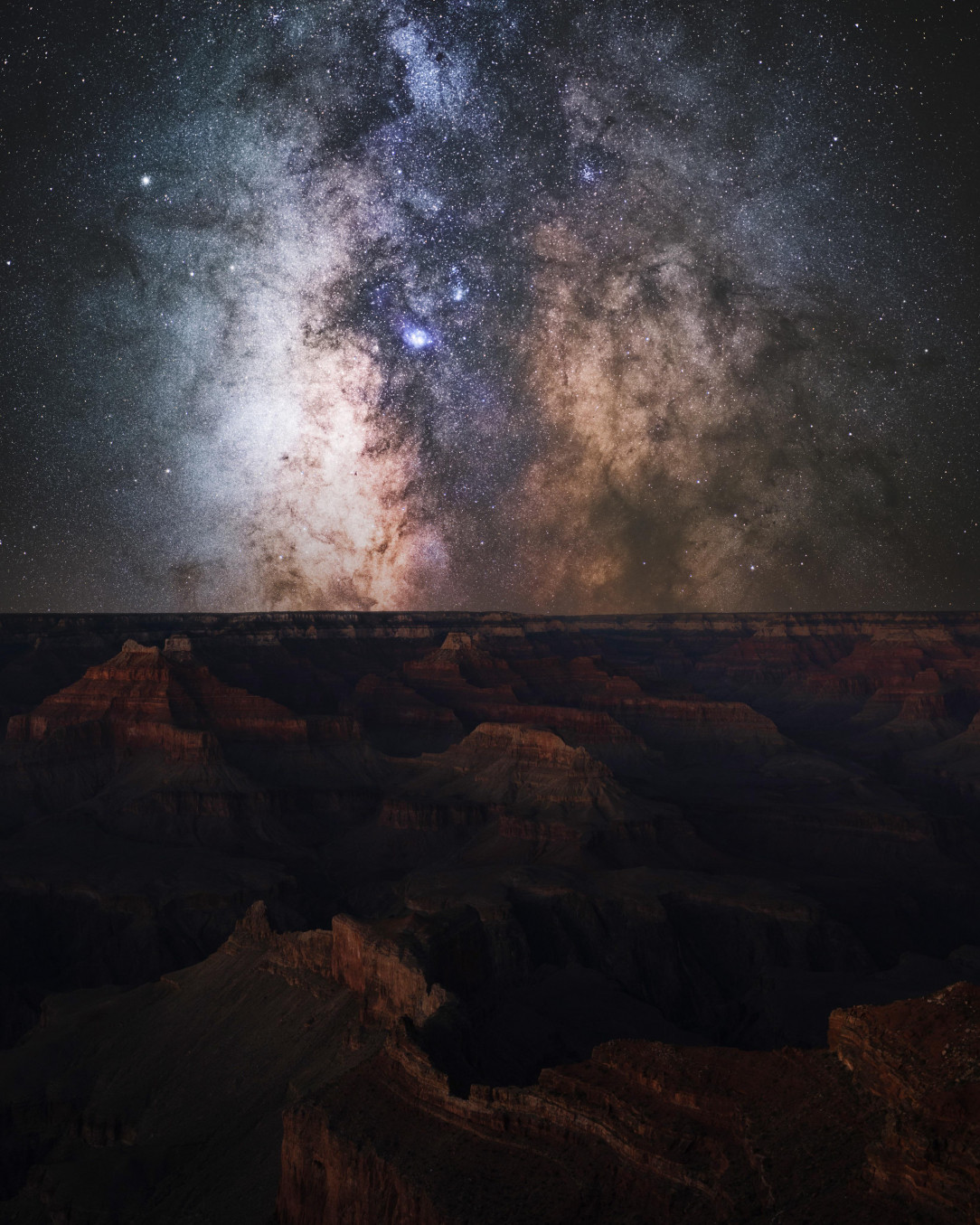 Took a picture of Milky Way over Grand Canyon
