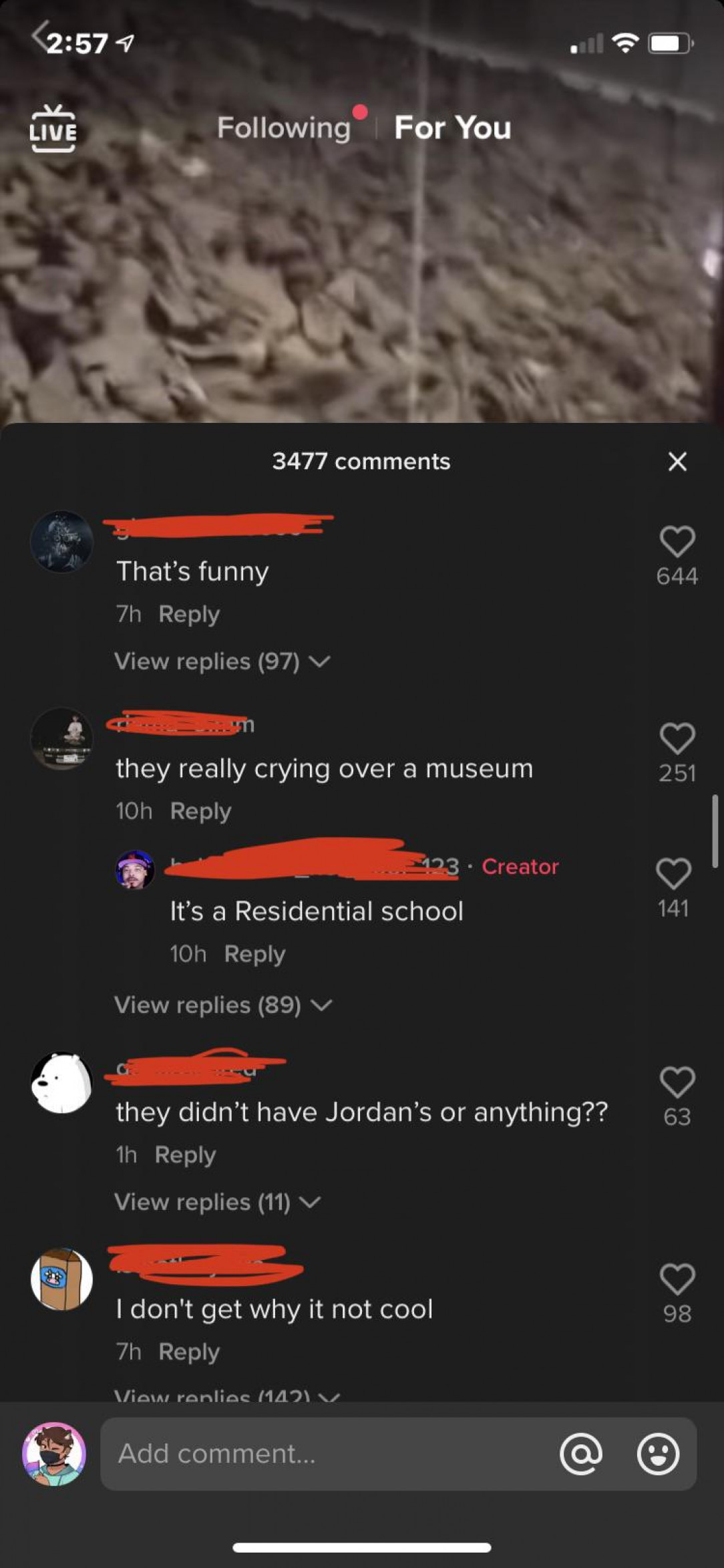 Some fucking kids making fun of Auschwitz saying “keep crying bozo” honestly what the hell is wrong with people