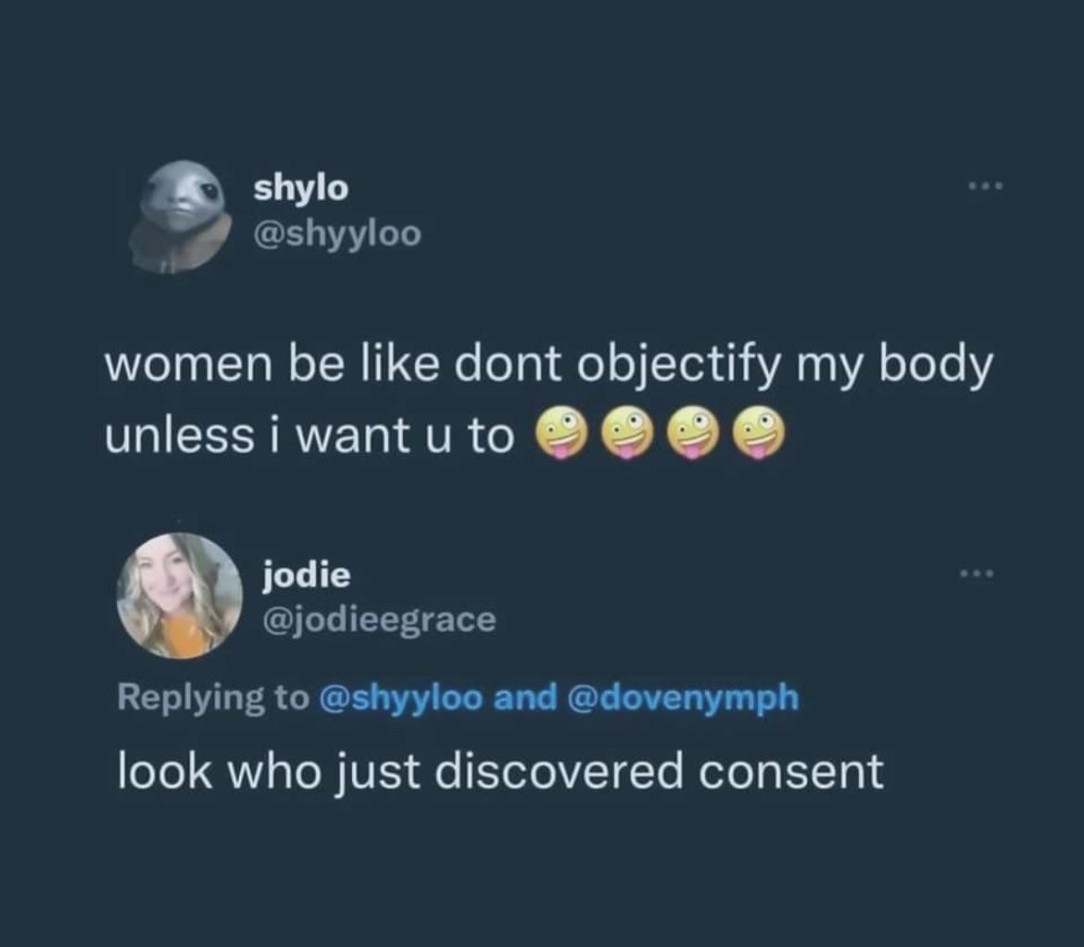 Look who just discovered consent