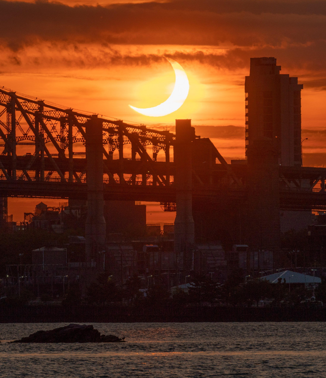 Partial Solar Eclipse from New York City