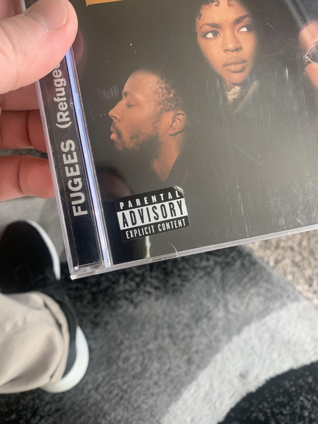 Parental Advisory stickers on tapes and CDs