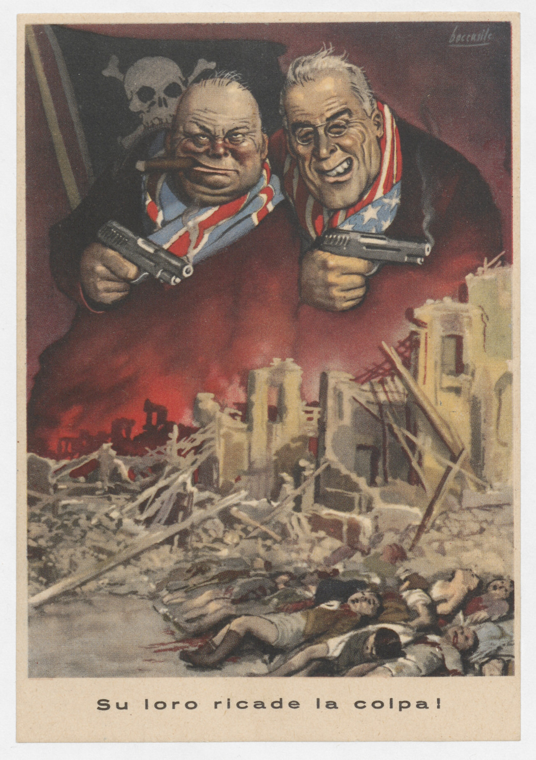 Italian fascist WWII Propaganda