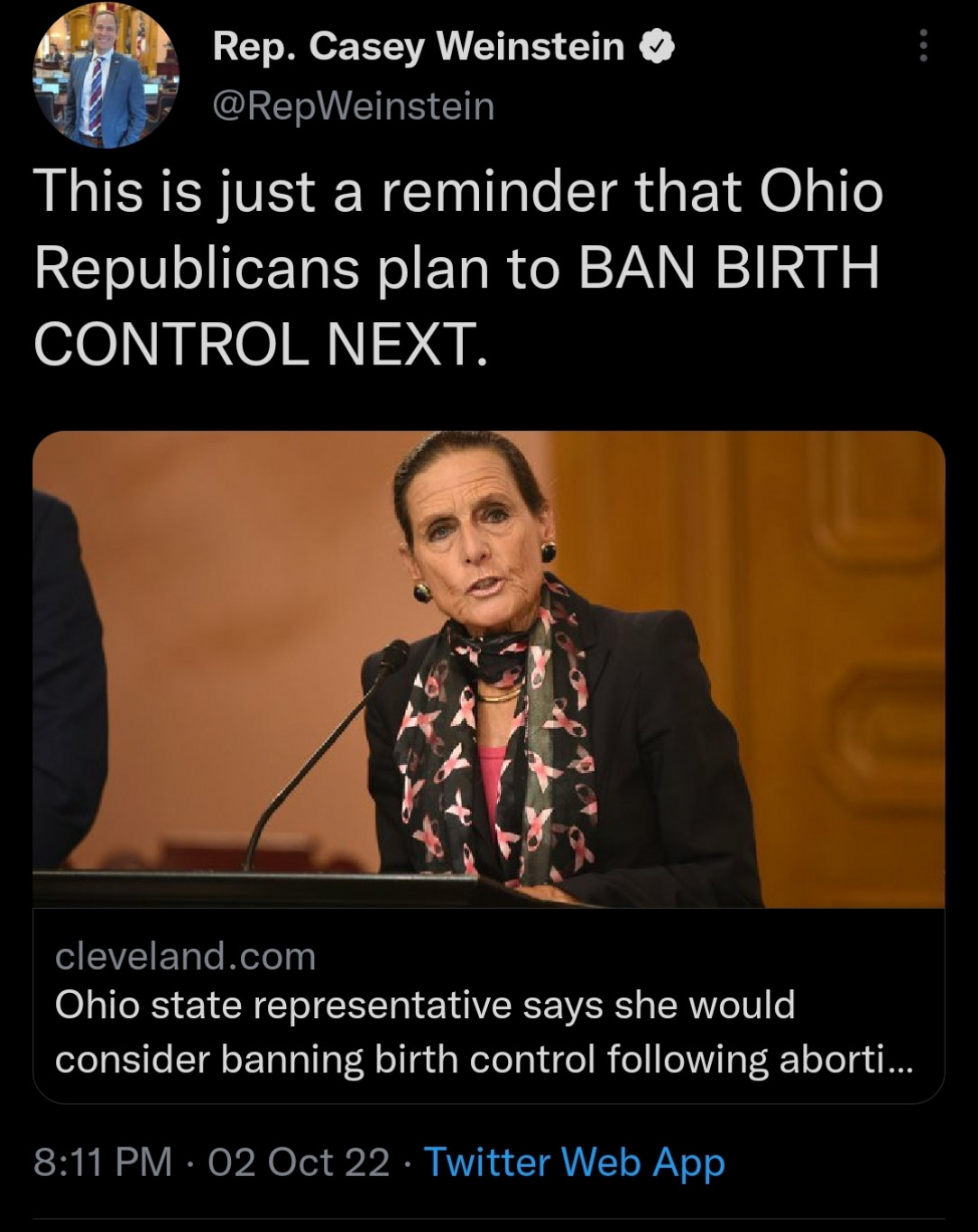 Banning abortion was only the start. Now Repubs want to ban birth control as well