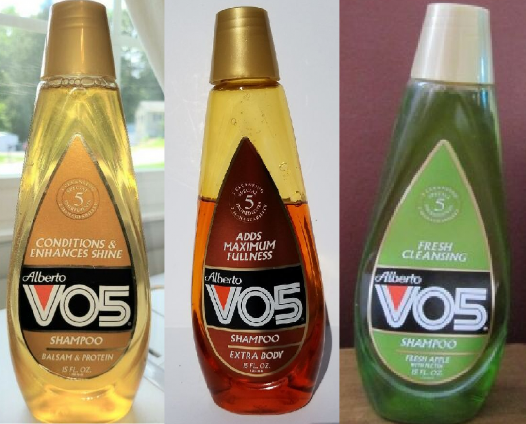 The old VO5 bottles